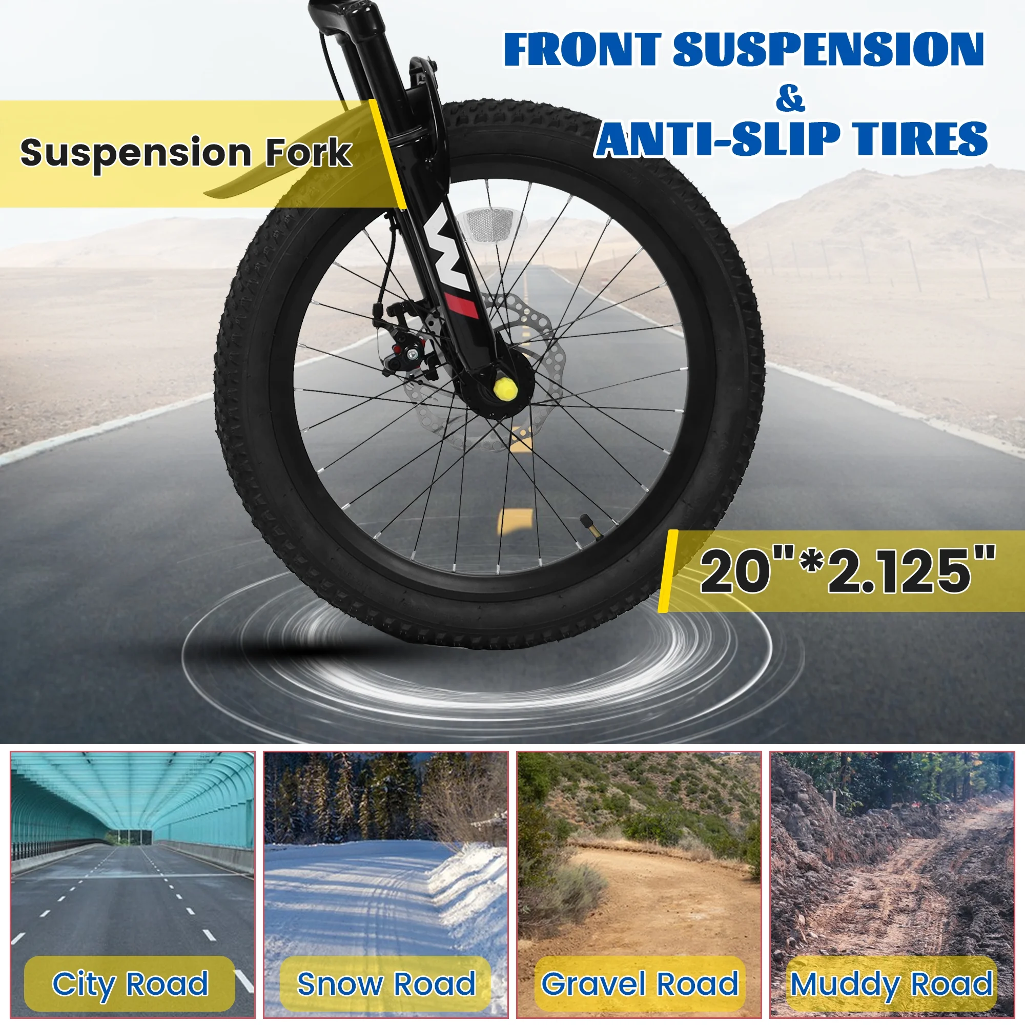 Kids' Bicycles 20 Inch Mountain Bike For Boys Girls Ages 5-10, 7 Speed Mtb Summer Travel Birthday Gifts Children Bicycles