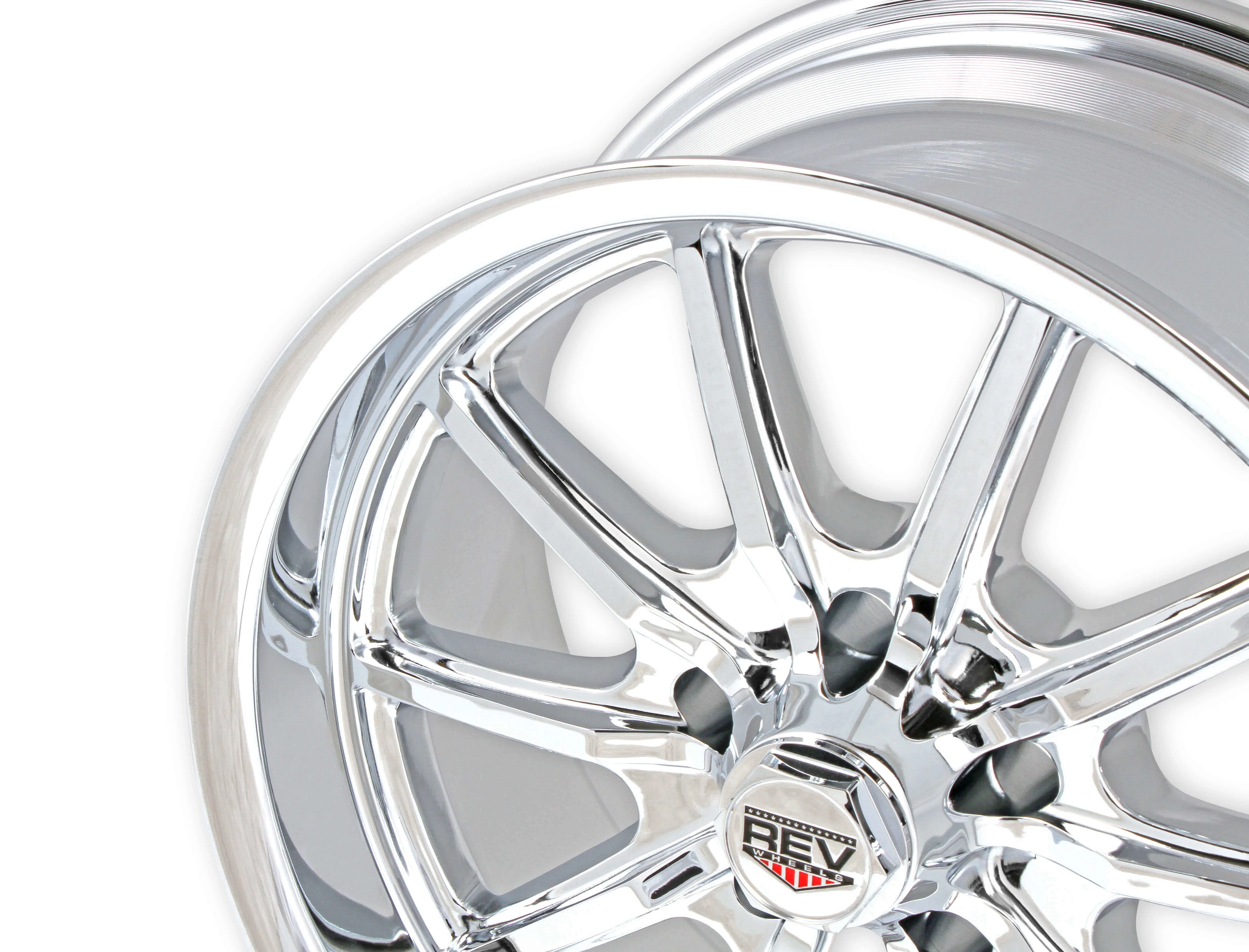 REV Wheels 110C-7806100 110 Series- 17x8 - 4.5 bs - 5x4.75/5x120.65 - Chrome