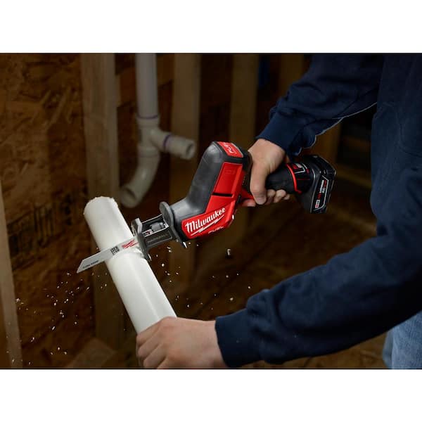 M12 FUEL 12V Lithium-Ion Brushless Cordless HACKZALL Reciprocating Saw Kit with M12 3/8 in. Ratchet