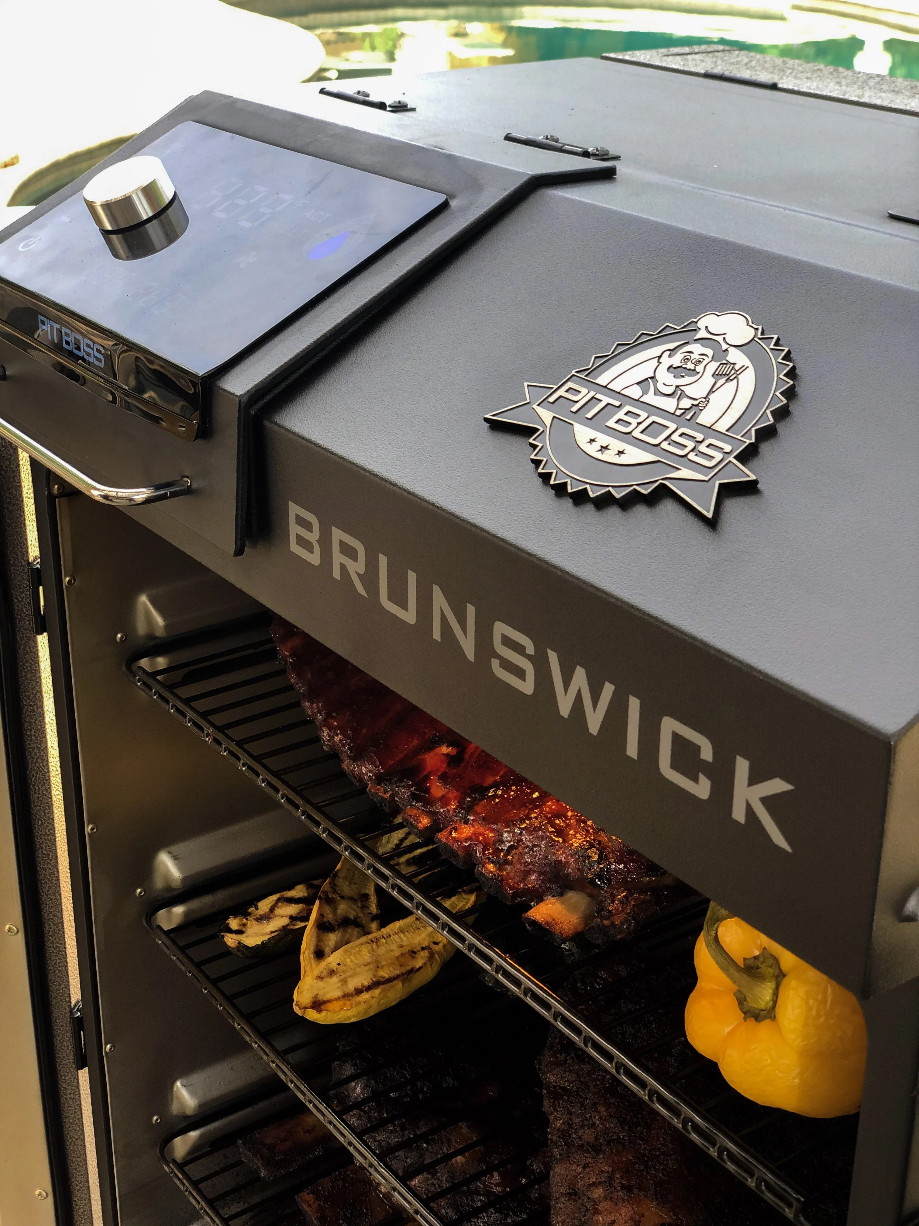 Pit Boss Platinum Brunswick Wi-Fi® Enabled Wood Pellet Vertical Smoker