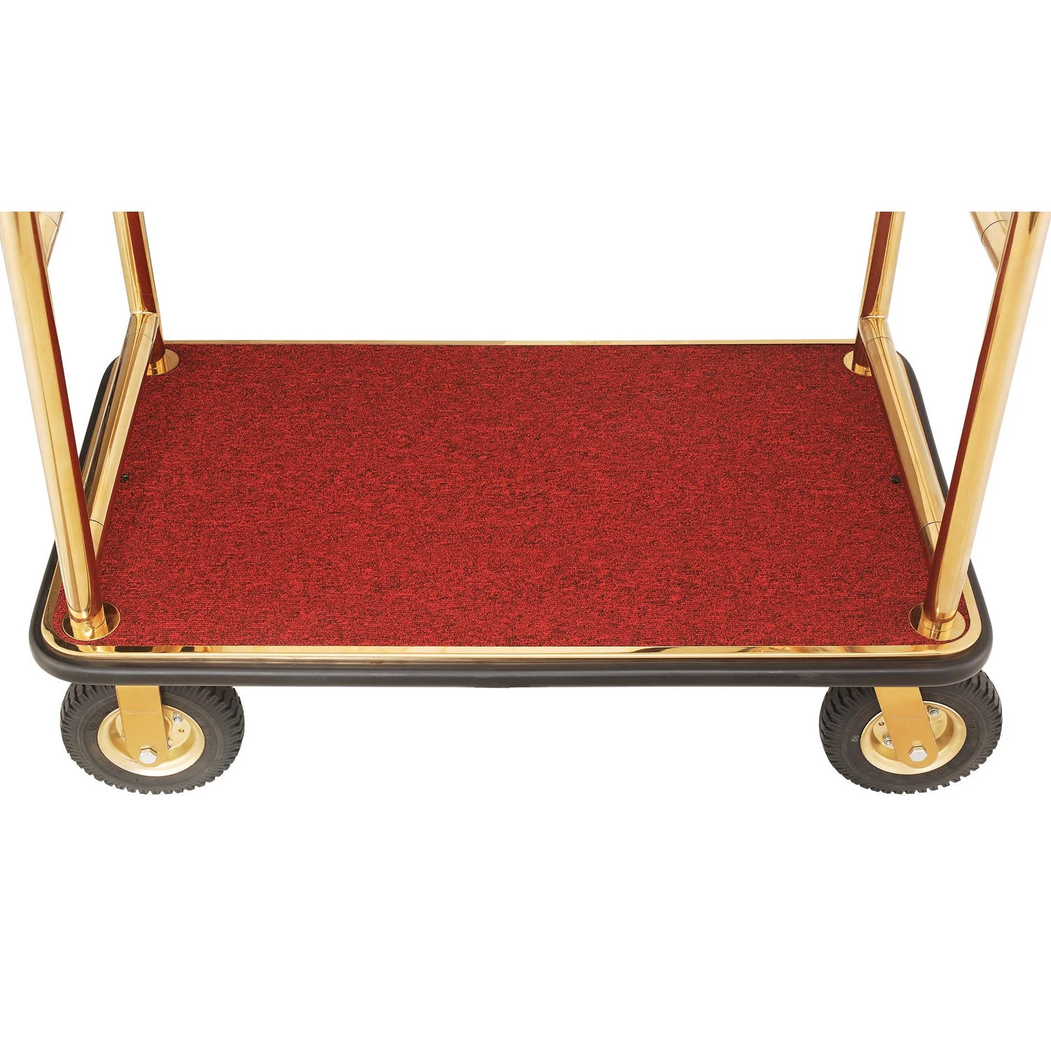 Gold Stainless Steel Bellman Cart Curved Uprights 8