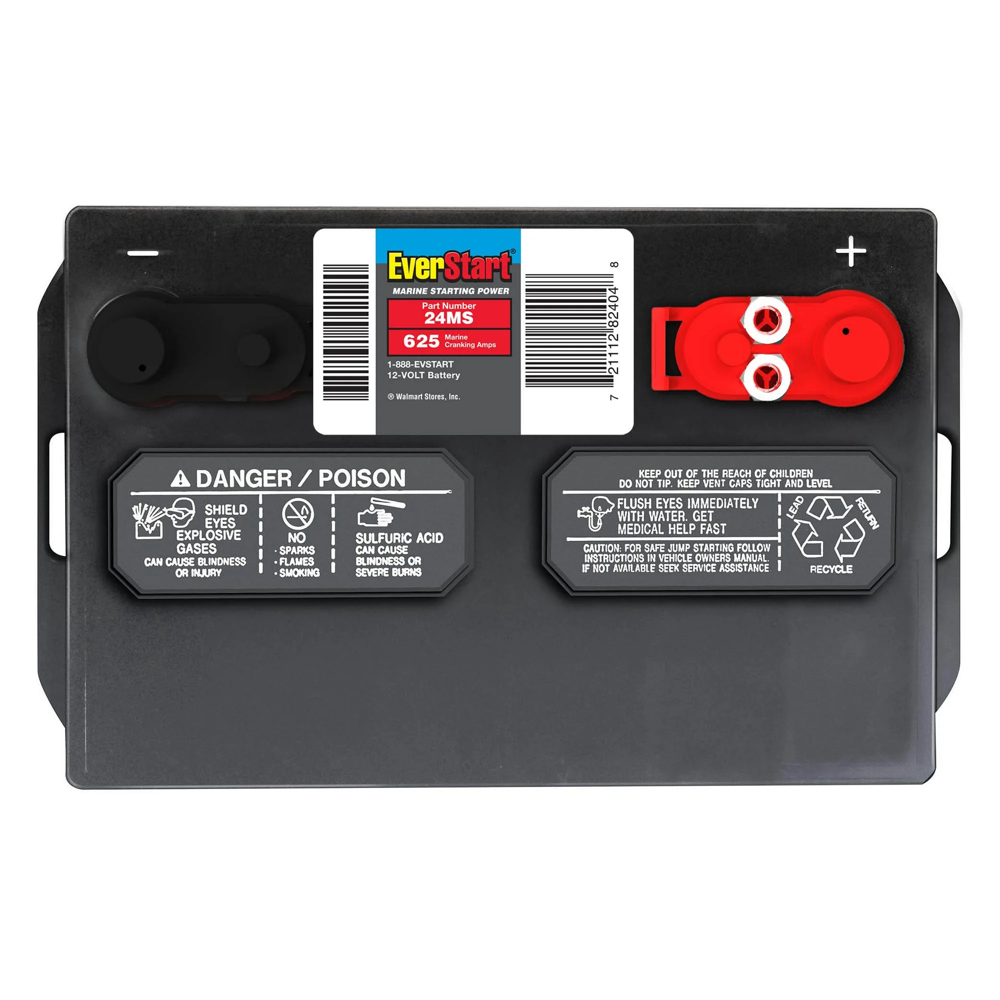 Everstart Marine 24MS Marine Starting Battery - 12 Volt - 625 MCA